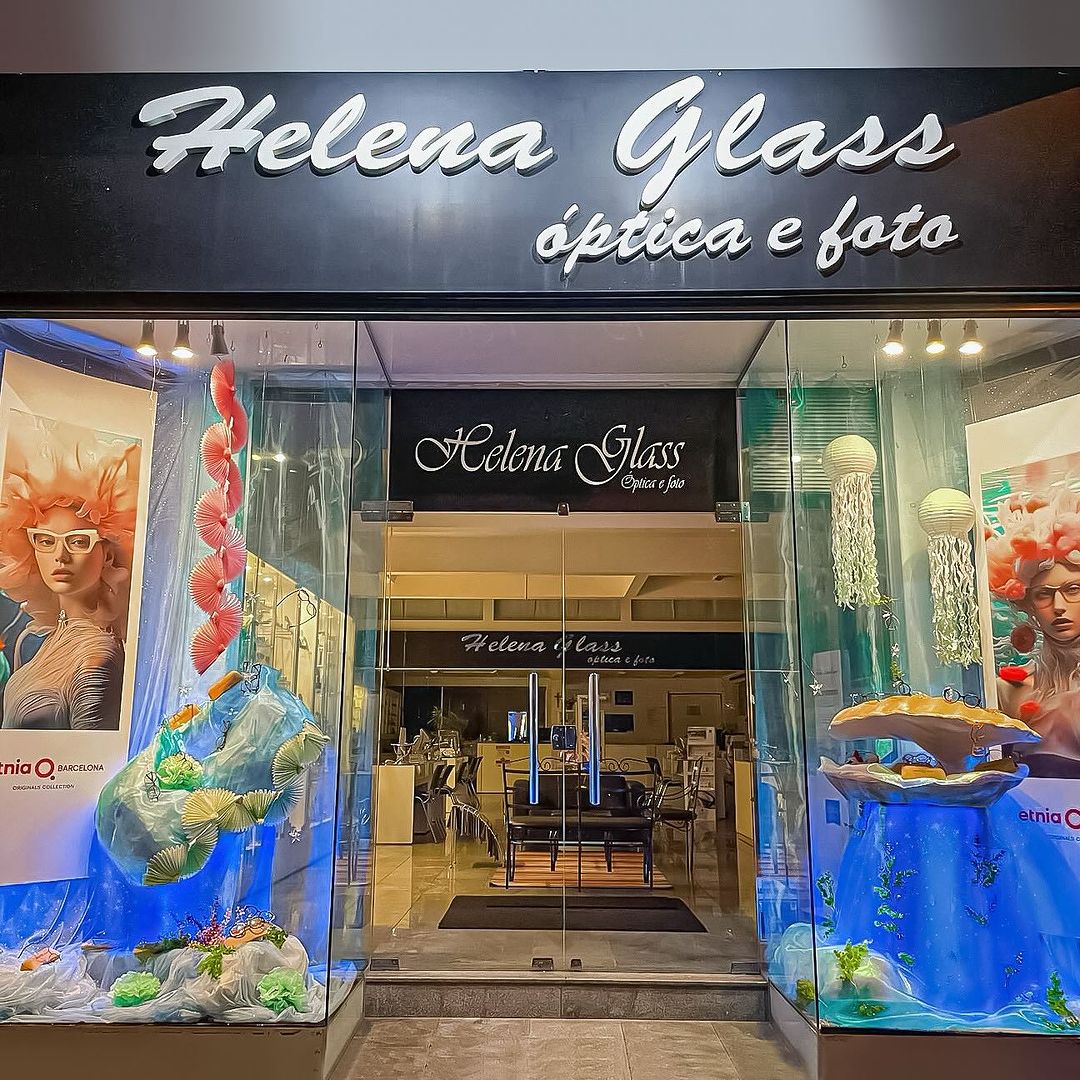 Fachada da ótica Helena Glass em Penápolis-SP